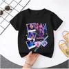 Kpop Demon Hunters Children's T Shirt Short Sleeve Saja Boys Kdis T-shirt Cute Kpop Demon Hunters Harajuku Tshirt for Boys Girls