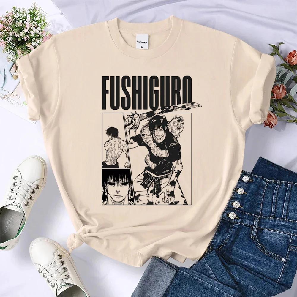 

Jujutsu Kaisen Gojo Satoru Top Women Streetwear Tshirt Female Anime 2000s Designer Clothing Hip Hop Tops Casual Female Clothing 2XL
