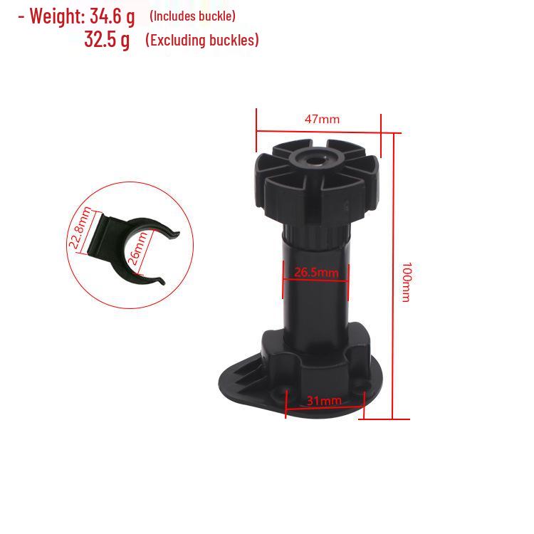 Adjustable PVC Cabinet and Table Support Feet