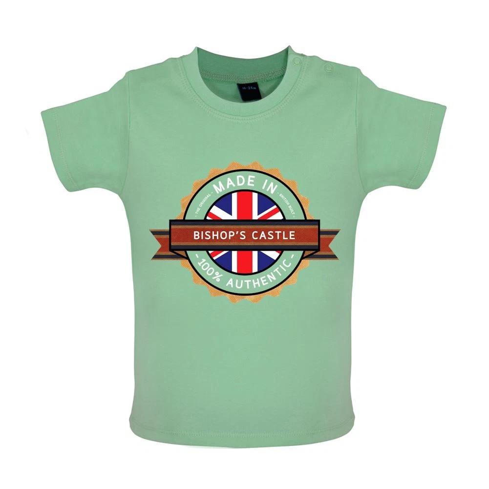 

Made IN Bishop s Castle - Kids Baby Kids Boys Girls Unisex T-Shirt / Bodysuit - City Village Born Love 100