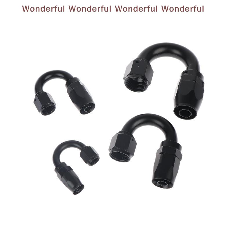 180 Degree AN4 AN6 AN8 AN10 Hose End Fitting Swivel Adapter High Strength Oil Cooler Connector for Workshop