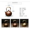 Hand Hammered Copper Teapot 1L Vintage Style Kettle Gongfu Tea Brewing With Charcoal Stove
