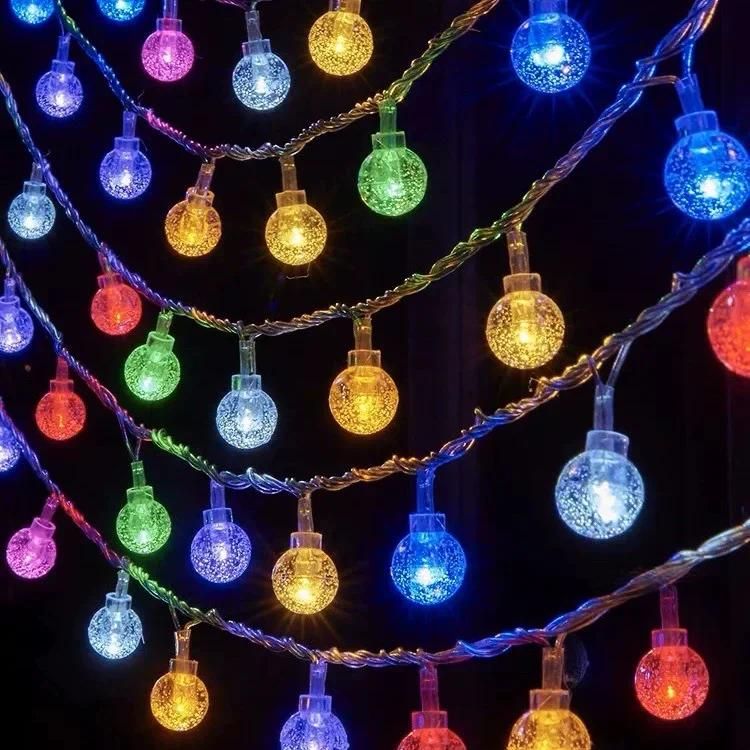 

Фестон Светодиодные Сказочные Хрустальный Шар Звезда Гирлянды Свадебная Вечеринка Сад Рождество Украшение Комнаты На Открытом Воздухе Кемпинг Гирлянда Лампа 1.5M 10LEDs-Battery