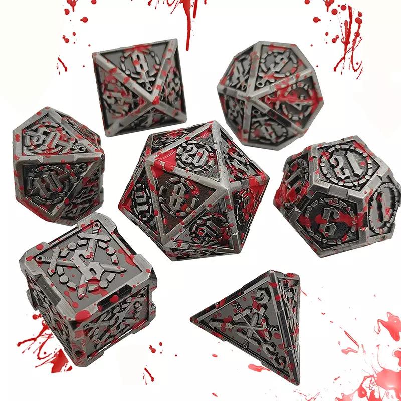 Paladin' Sacrifice RPG Dice Set of 7 Metal Dice