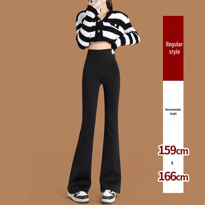 

Women s High Waist Butt Lifting Flared Yoga Pants with Tummy Control - New 2025 Winter Plus Velvet Warmth 3XL