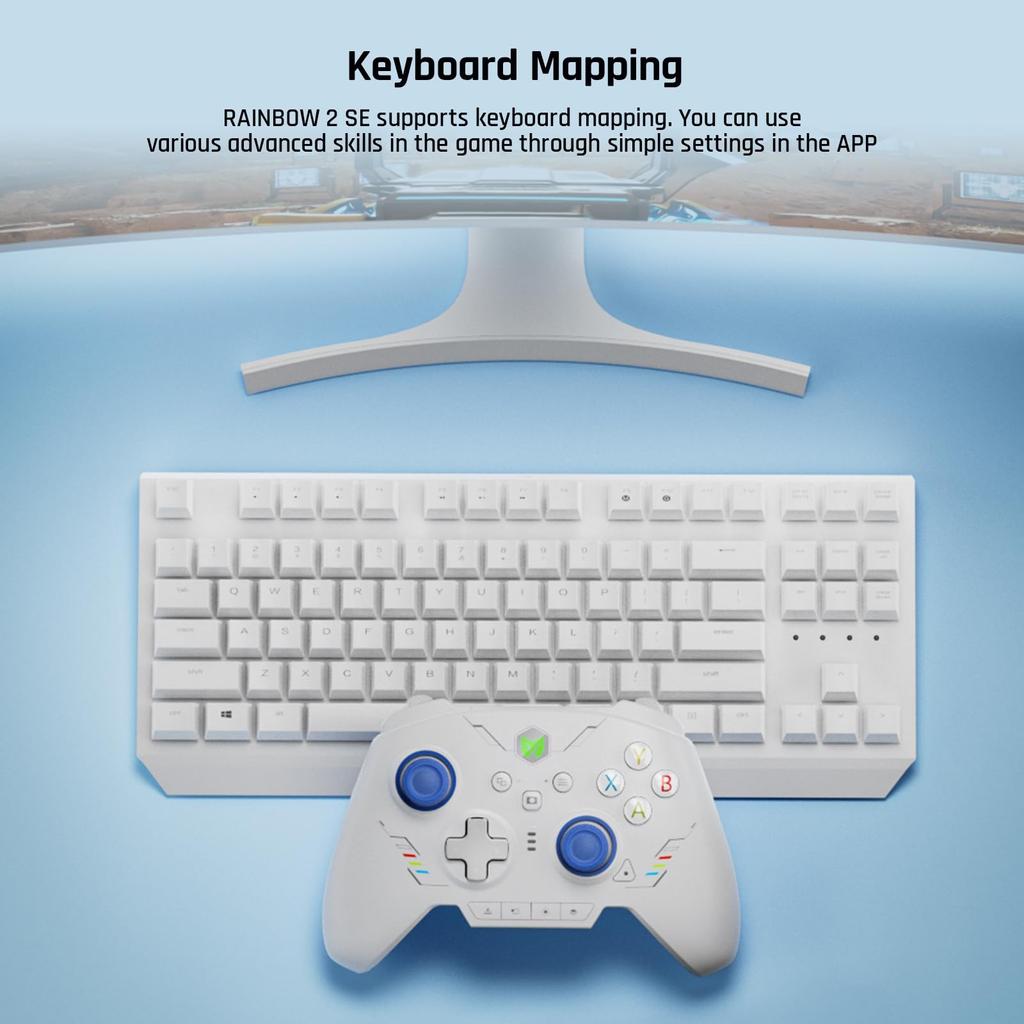 PC BIGBIG WON Rainbow 2 SE Wireless Controller Motion Hall Effect 12 Bit 3 Sätze PC-Controller für Controller, Steuerung, Trigger, ADC, Joysticks,