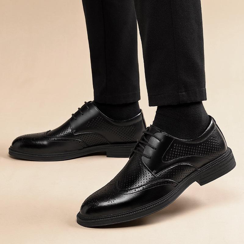 Мужская кожаная обувь из натуральной кожи — фото 12