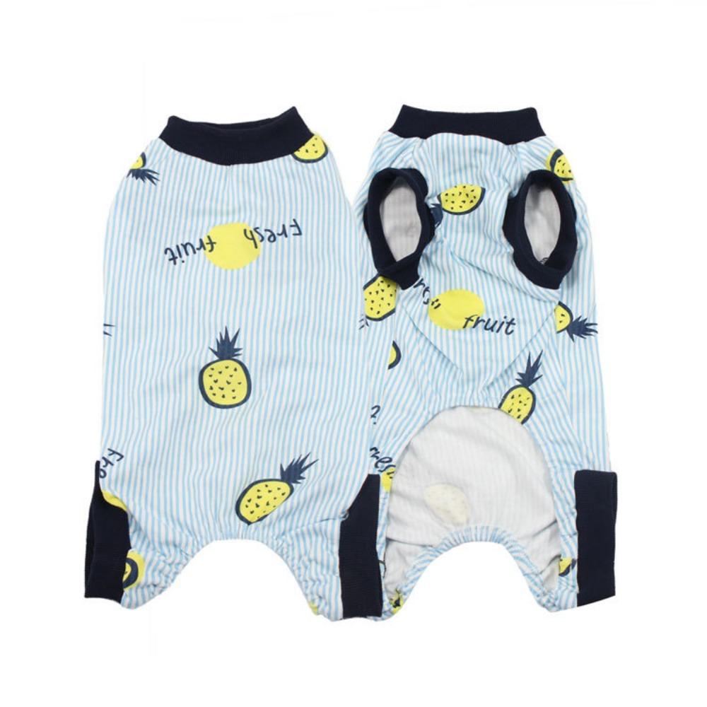 

Pet it ins puppy clothes summer pink pet pajamas Yorkshire than bear corgi golden retriever clothes anti-hair loss L синий