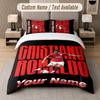Custom Bedding Set Cristiano Ronaldo Pattern, Print Name Text 1 Duvet Cover Plus 2 Pillowcases Home Textile
