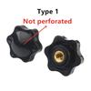 10Pcs New M4 M5 M6 M8 M10 M12 Hand Tighten Nuts Handle Thread Black Manual Thumb Nut Mechanical Plum Nuts
