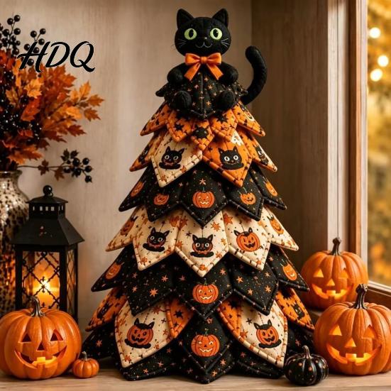 Idee Regalo Pensate Fatte a Mano Kit Creativo Patchwork Vintage Kit Artigianale Albero di Natale in Tessuto Trapuntato Fai-da-te Set da Cucito di Natale da Tavolo per Principianti