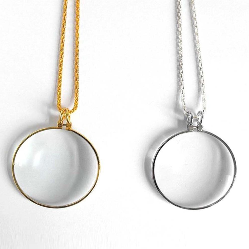 Reading Amplifier Reader Reading Magnifying Glass Pendant Fashion Lens Pendant Necklace Daily Wear