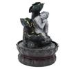 Sitting Sleeping Buddha Statue Water LED Fountain Ornaments for Home Office Desktop DecorEU Plug