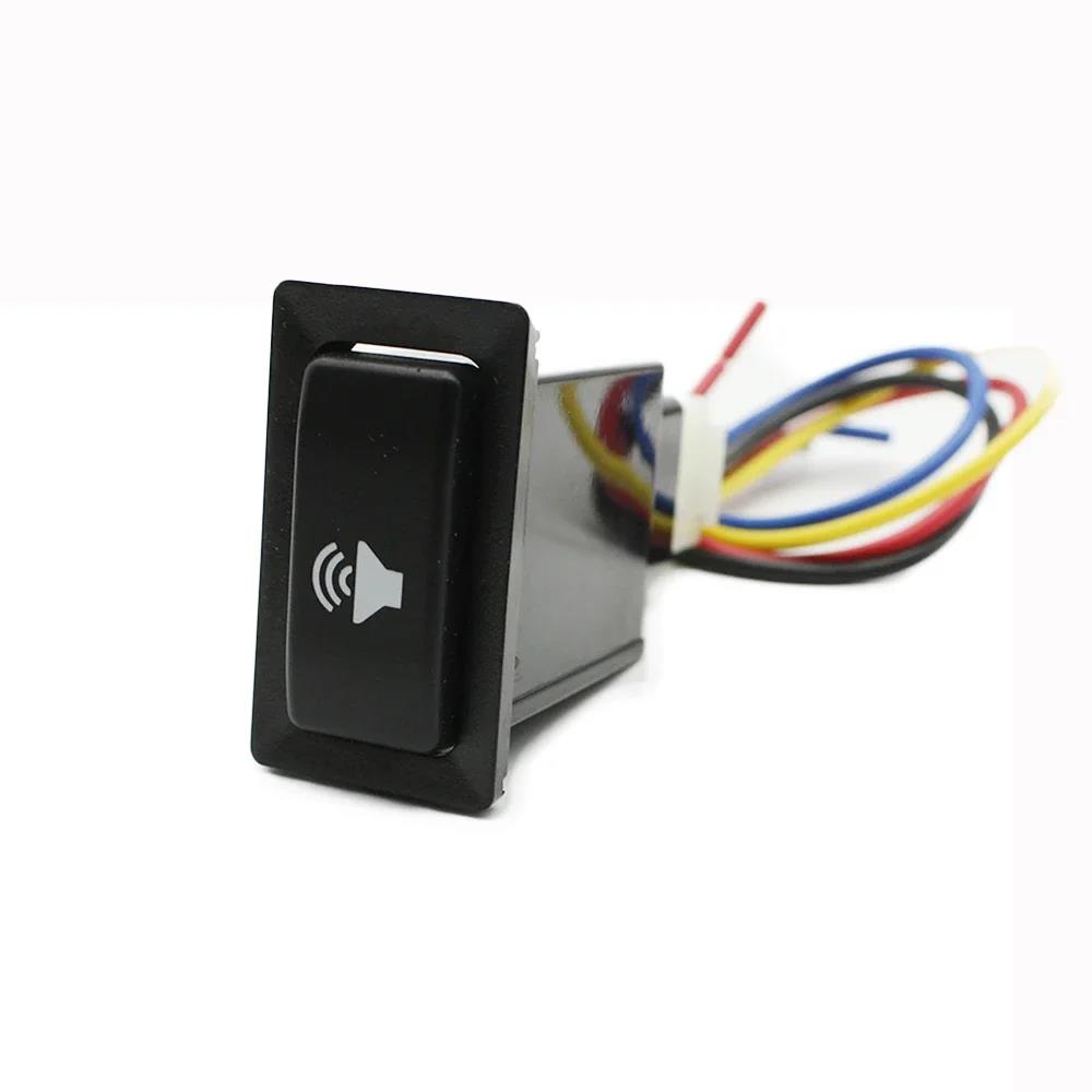 Car Blue LED Light DRL Fog Lamp Power On Off Switch Radar Camera Misic Button For Toyota LC95 2002 For HINO 500/700 Accessories