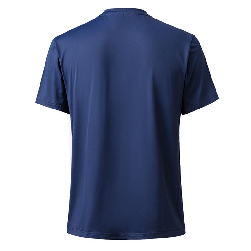Unisex Quick-Dry Ice Silk Sports T-shirt for Training & Coaching - Summer Short Sleeve