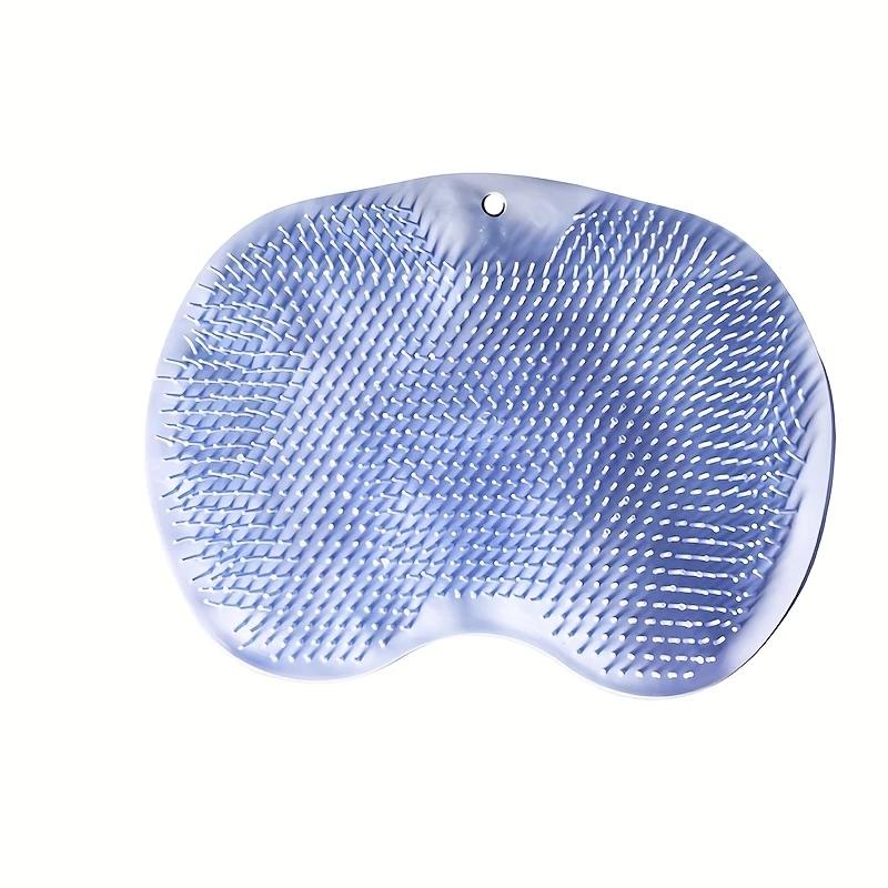 

Щетка для мытья ног, массажная накладка на спину с присоской, инструмент для ванной комнаты, коврик для массажа ног, коврик для душа, отшелушивающая накладка для ванны, губка для ванны синий