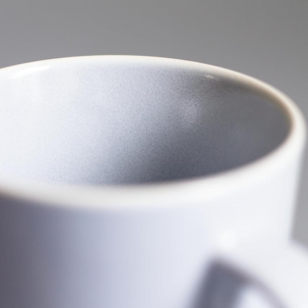 Aito Seisakusho Keramik Mino Ware Living Living mit weißer Spülmaschinen-Mikrowellen-Mischung Made in Japan "Ciel" Becher, Paar, Allein, Zwei, & Grau, Safe, Safe,