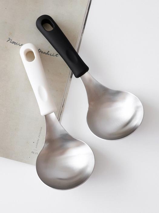 kamomekitchen kamomekitchen silicone handle serving spoon mini ladle black