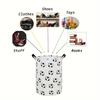 Collapsible Laundry Basket With Handles Large Capacity Dirty Clothes Basket Foldable Football Print Storage Bucket Laundry Room