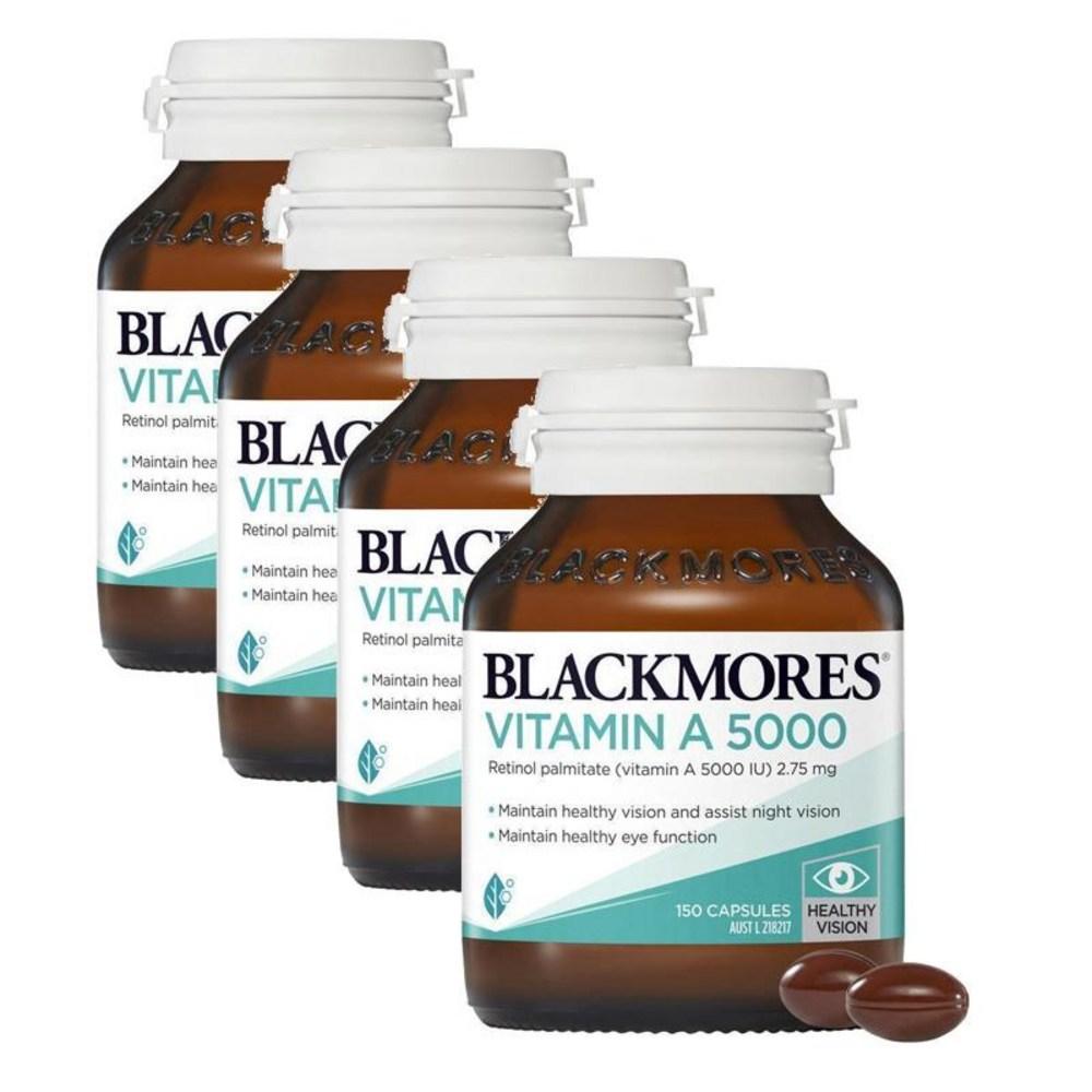 Blackmores Vitamin Retinol Palmitate Blackmores Vitamin A 5000 IU Eye Care A 150 Capsules 4 Pcs