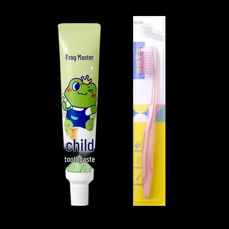 Frog Prince Cantaloupe Children s Toothpaste & Toothbrush Set