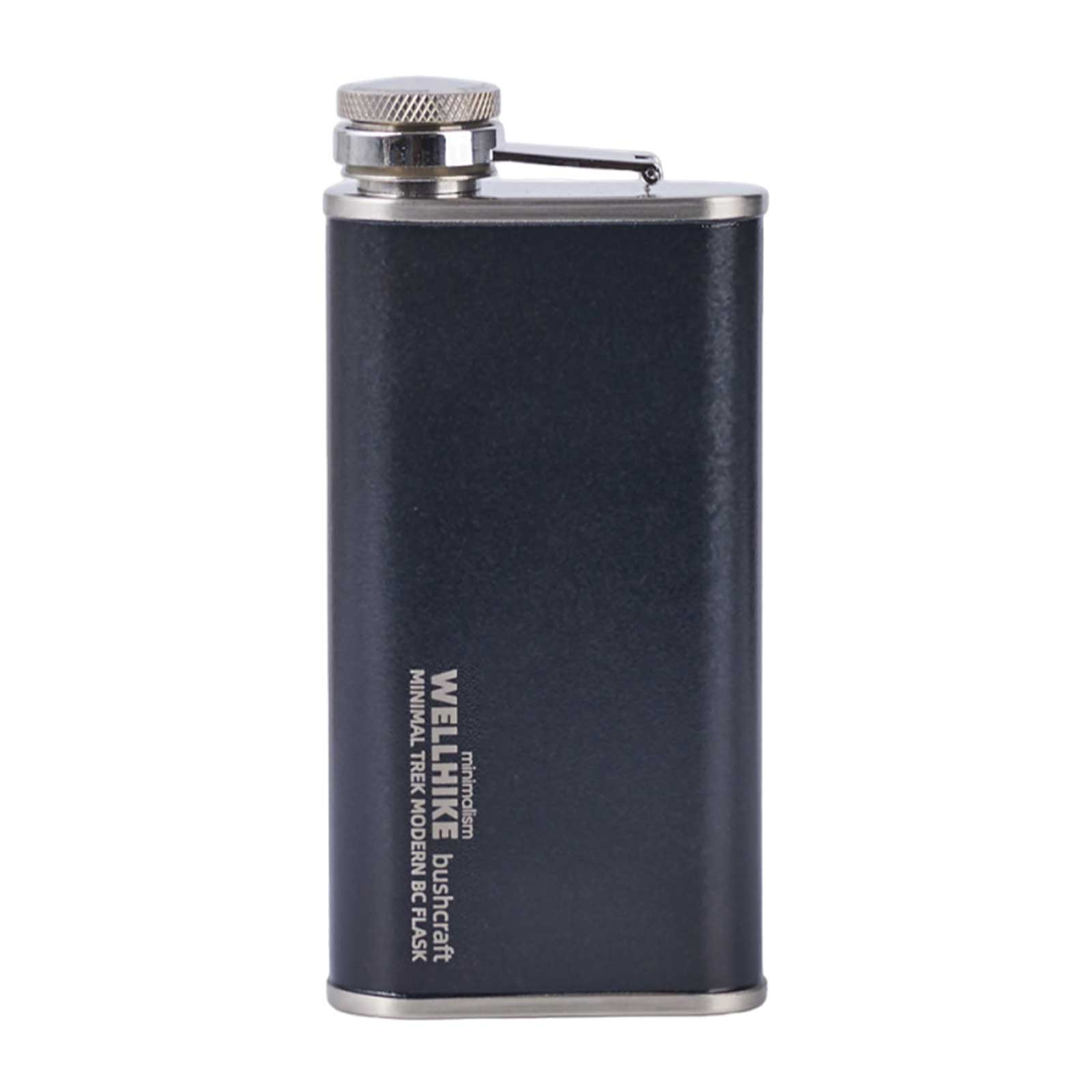 

Flat Stainless Steel Water Bottle Compact Size Flat Reusable Water Bottles Washable Design for Juice Coffee Lemonade and Liquor чёрный