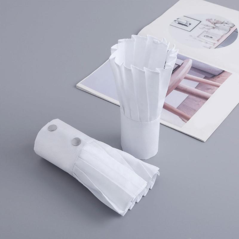 Elegant Flared Pleated Decorative Sleeves Cotton Arm Covers Wrist Cuffs Sleeves For Office Women Daily Wear All Matching