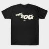 Men Black Print T-shirt The Fog No-Cut Transfer Paper Print Cotton Tshirt