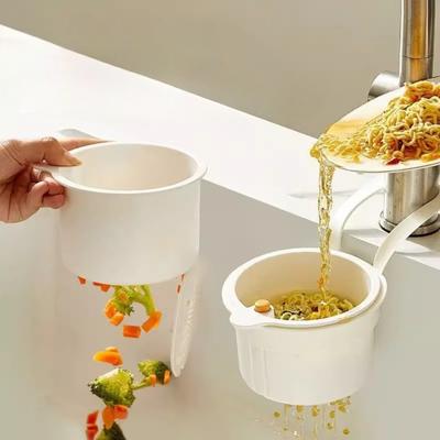 Kitchen Accessories Sink Drain Basket Dishwashing Sponge Hanging Storage Rack Filter Multifunctional Dry and Wet Separation New