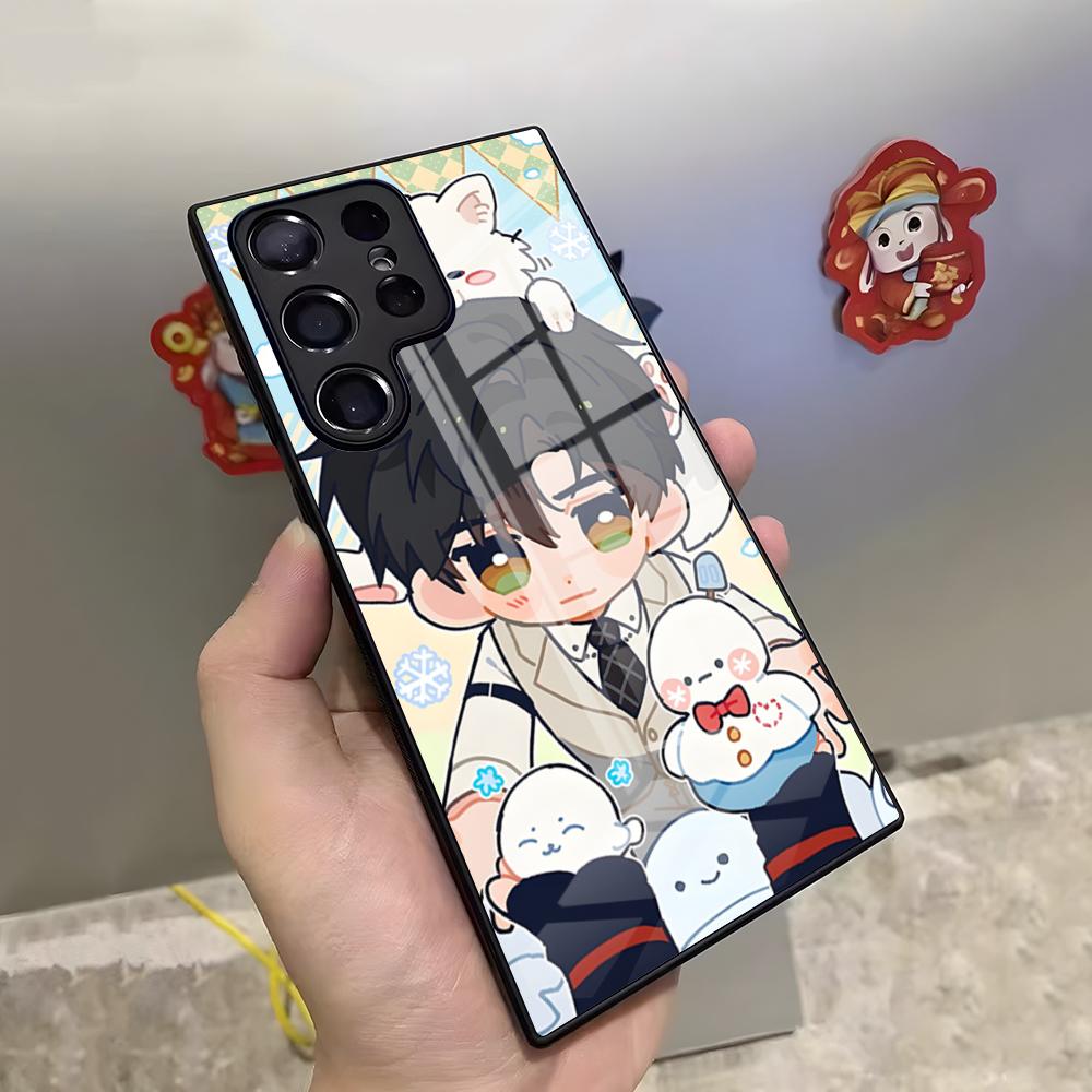 Caleb Love And Deep Space Phone Case For Samsung S25 Ultra S23 S22 S24 S20 Fe S21 Plus A54 A53 A16 Glass Cover