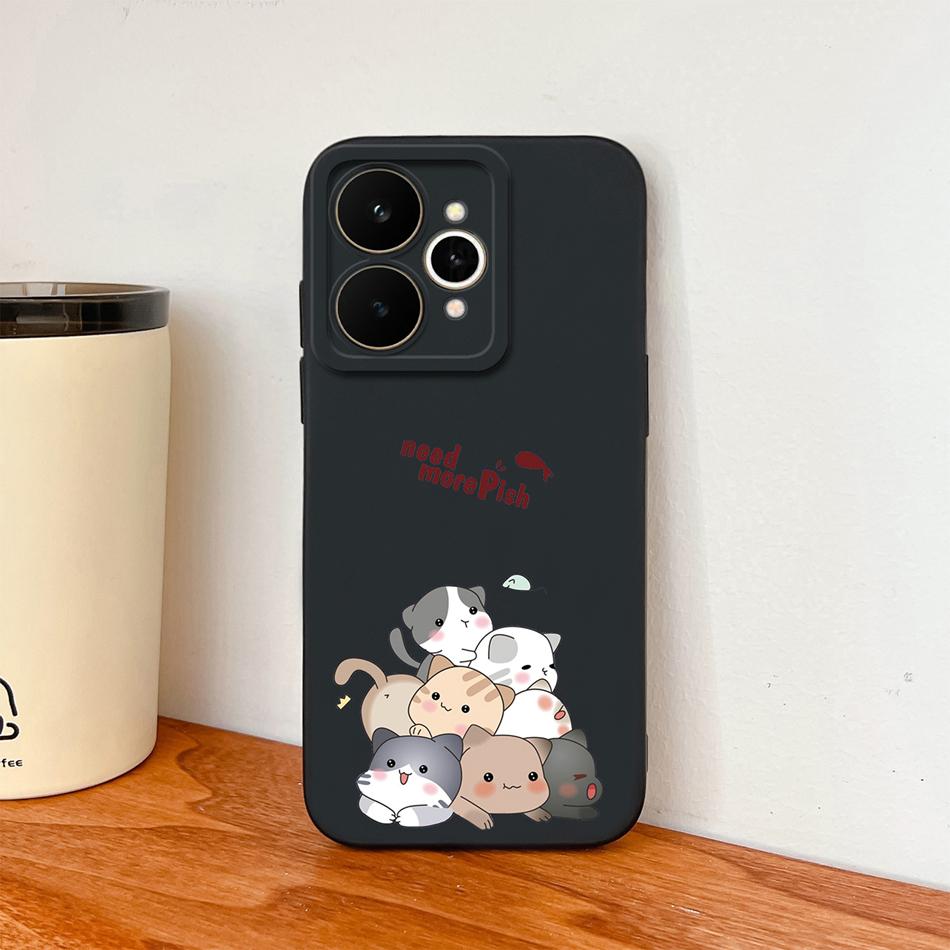 Cartoon Case For Realme 15 Pro Cute Dinosaur Liquid Silicone Lens Protection Back Cover Soft Phone Cases For Realme 15Pro 5G