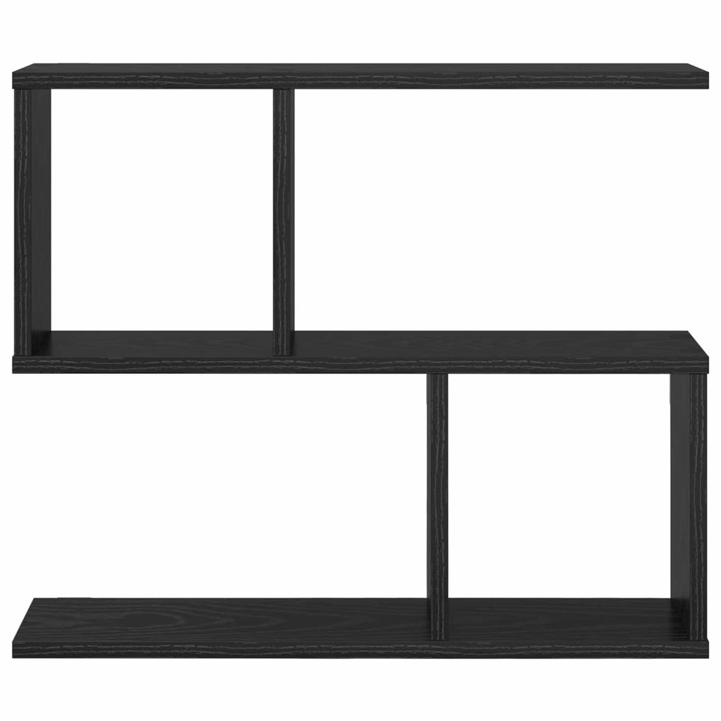 Wall Shelf Black Oak 60 x 12 x 50.5 cm Engineered Wood