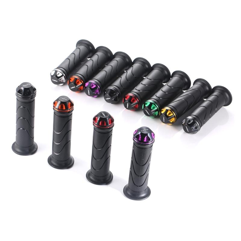 Universally Motorcycle Hand Grips Rubber End Thrusters Grip Handlebar Grips for Scooter Electric Bike Modification