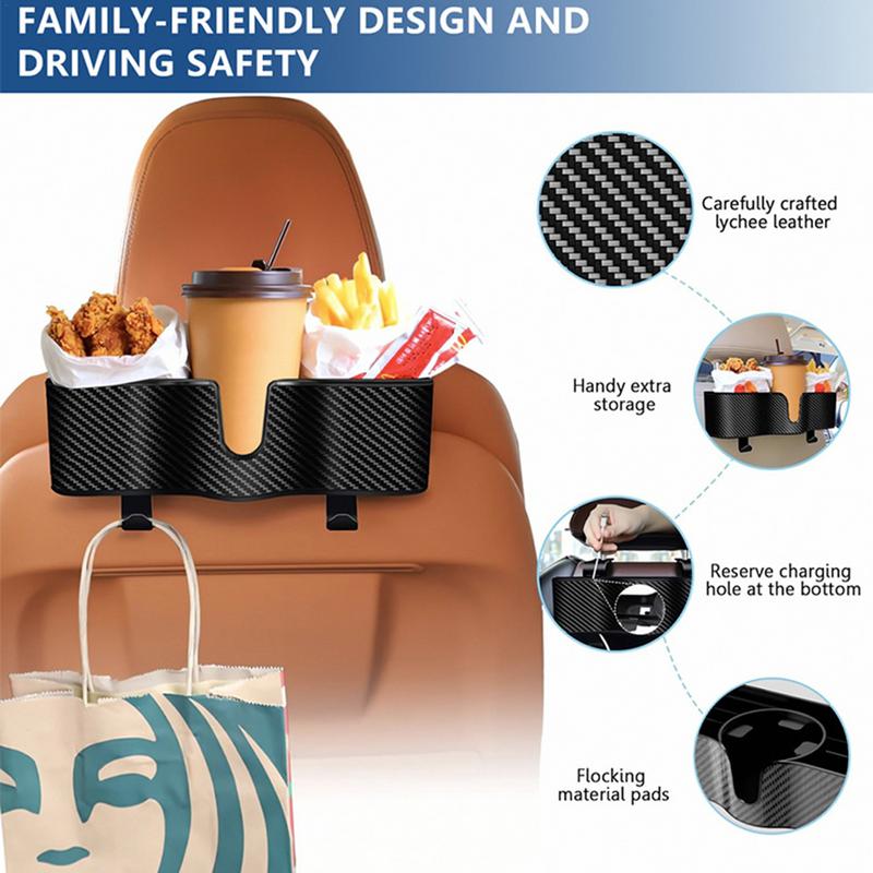 Car Multifunctional Storage Box Rear Seat Cup Holder Auto Storage Box Strong Load-Bearing Car Interior Organizer For Mini Cars