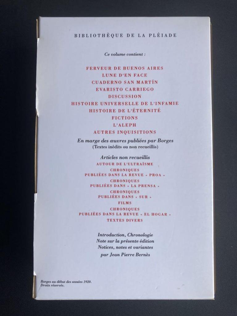[USED] Borges Œuvres complètes I Pléiade