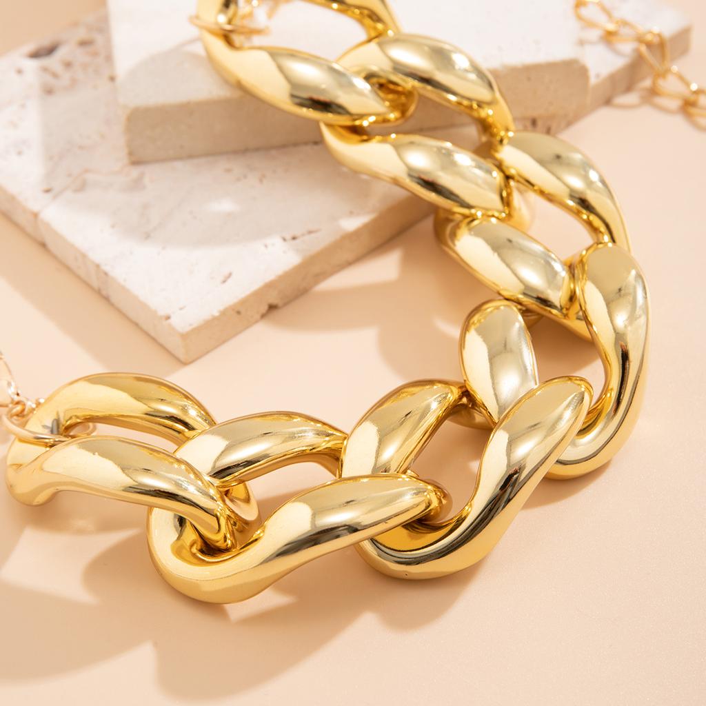 Exaggerated Big Thick Chain Short Choker Necklace for Women Trendy Statement Collar on the Neck Accessories 2026 Fashion Jewelry