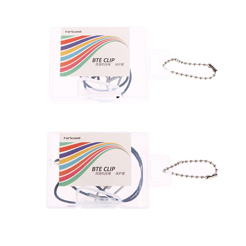 Kid Hearing Aid Clip Clamp Rope Holder Protector Falling Losing Storage Case Box