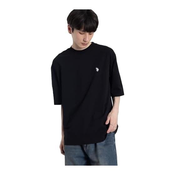 [Wego] Cool to the touch Web exclusive Custom made U.S.POLO.ASSN. One point embroidery BIG T-shirt, short sleeves, clothes, big silhouette, large