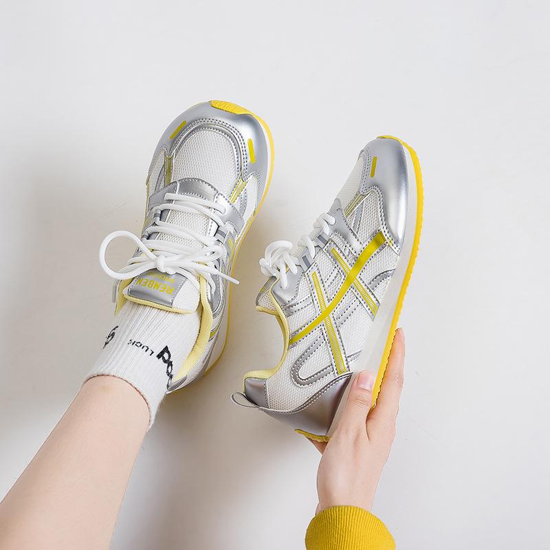 Women's autumn new double mesh breathable sports shoes versatile casual women's shoes