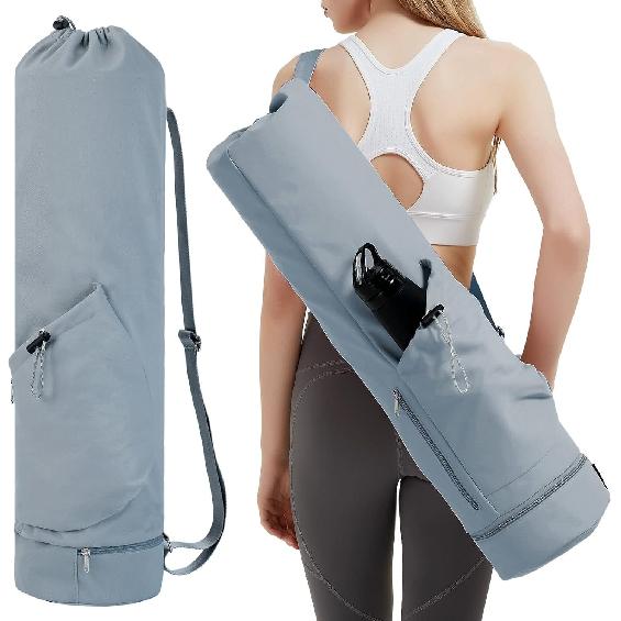 Yoga Mat Bag With Water Bottle Pocket And Bottom Wet Bag Sports Yoga Mat Strap Multifunction Storage Bag