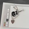 Dark Punk Skull Black Rock Guitar Y2K Earrings