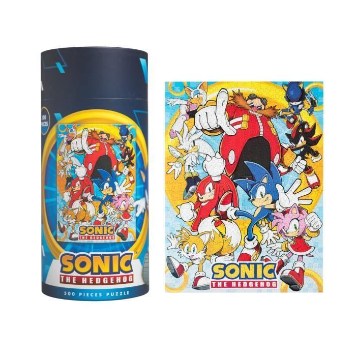 Puzzle 500P - GRUPO ERIK - SONIC - Décoration murale - Bleu - 61 x 45,7 cm