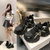European Station Thick-soled Heightening Dad Shoes Women's 2025 Autumn New Comfortable Mesh Breathable Versatile Casual Sports Shoes