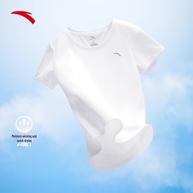 Anta Women's Quick-Dry Slim Waist Sports T-Shirt