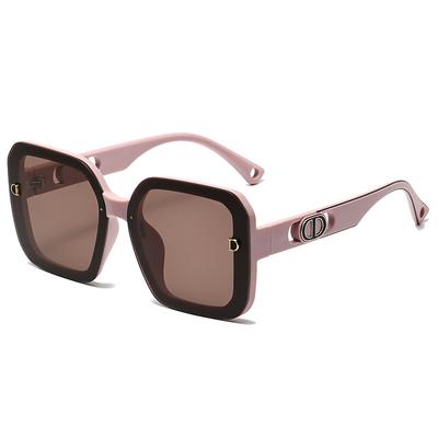 Gafas de Sol Cuadradas con Marco de Letra CD Para Mujeres Hombres Marca Lujo Diseño Conducir Populares Gafas de Sol Grandes Unisex Gafas de Sol
