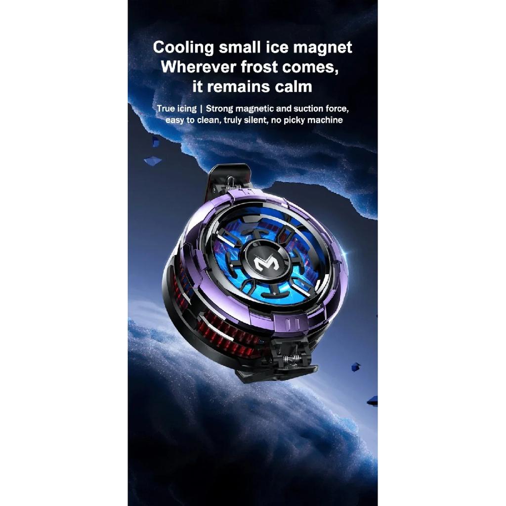 MEMO NEW CX08-AI Mobile Phone Frozen PUBG Game Cooler Semiconductor Magnetic Backclip Cooling Radiator for IOS Android Universal