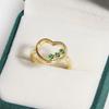 Sparkling Colorful Dazzling CZ Finger Flower Rings For Women Luxury Bow Pink Zircon Ring Wedding Jewelry For Wife & Girlfriend