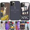 Dark Night New York City Phone Case Cover For iPhone 17 Air 15 16 14 13 12 Pro Max 11 Pro Max Plus Coque Shell