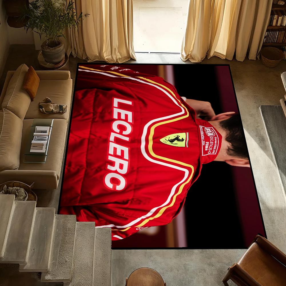 

f1 Гонщик маленький Леклер ковер Противоскользящий Кухня Спальня Ручная работа 16 Тафтинговый ковер Ковер Гостиная C-Charles Комната Вход Украшение SJR40x60CM