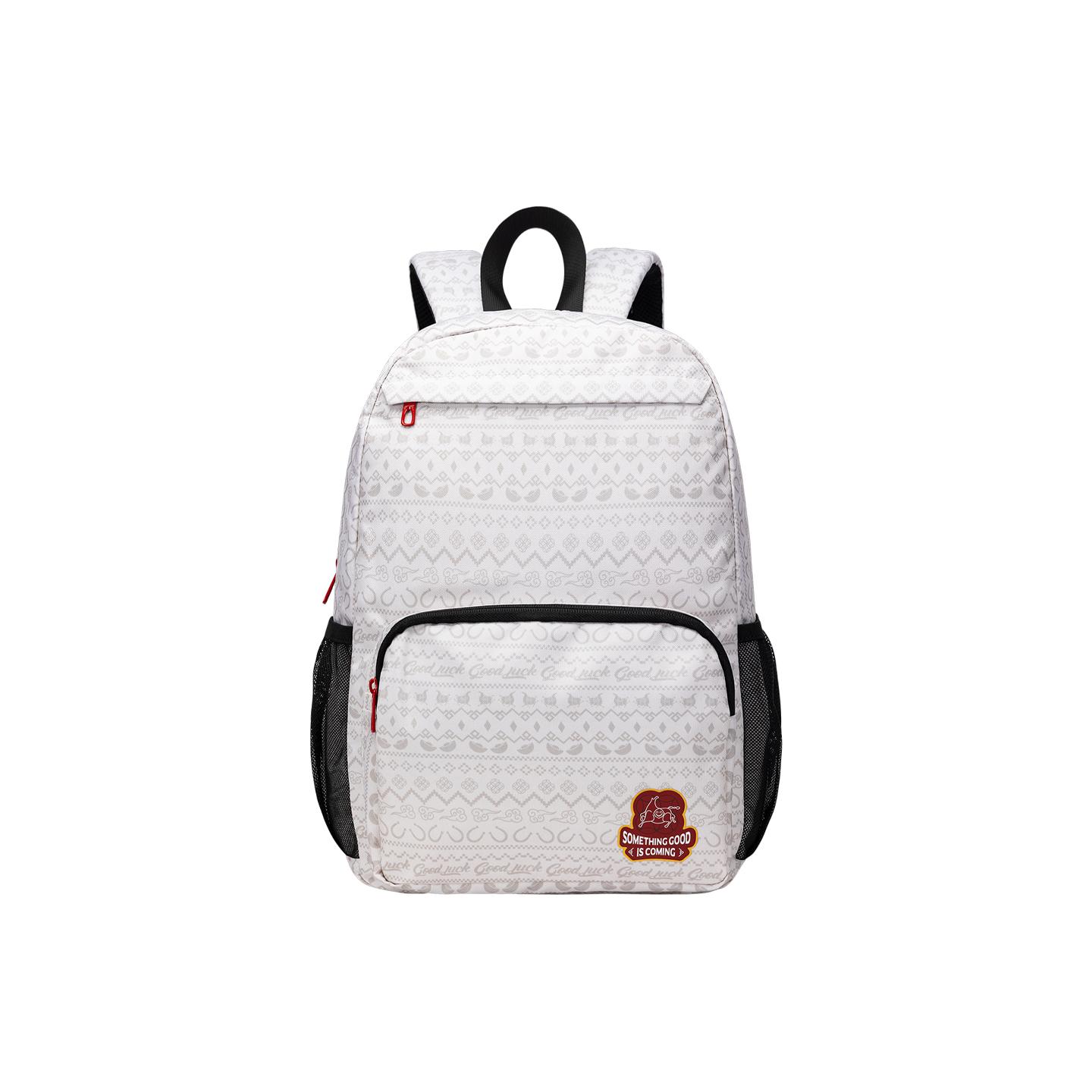 Anta Sports Culture Versatile Fashion Fabric Backpack Regular Men Backpack Light-Smoke-Gray 192618151-2 Light Smoke Gray All over Print